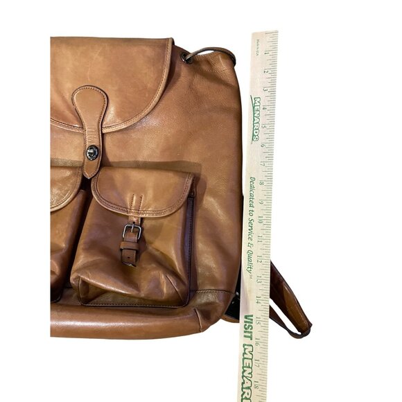 Coach Leather Backpack Used Brown Unisex - Picture 13 of 16